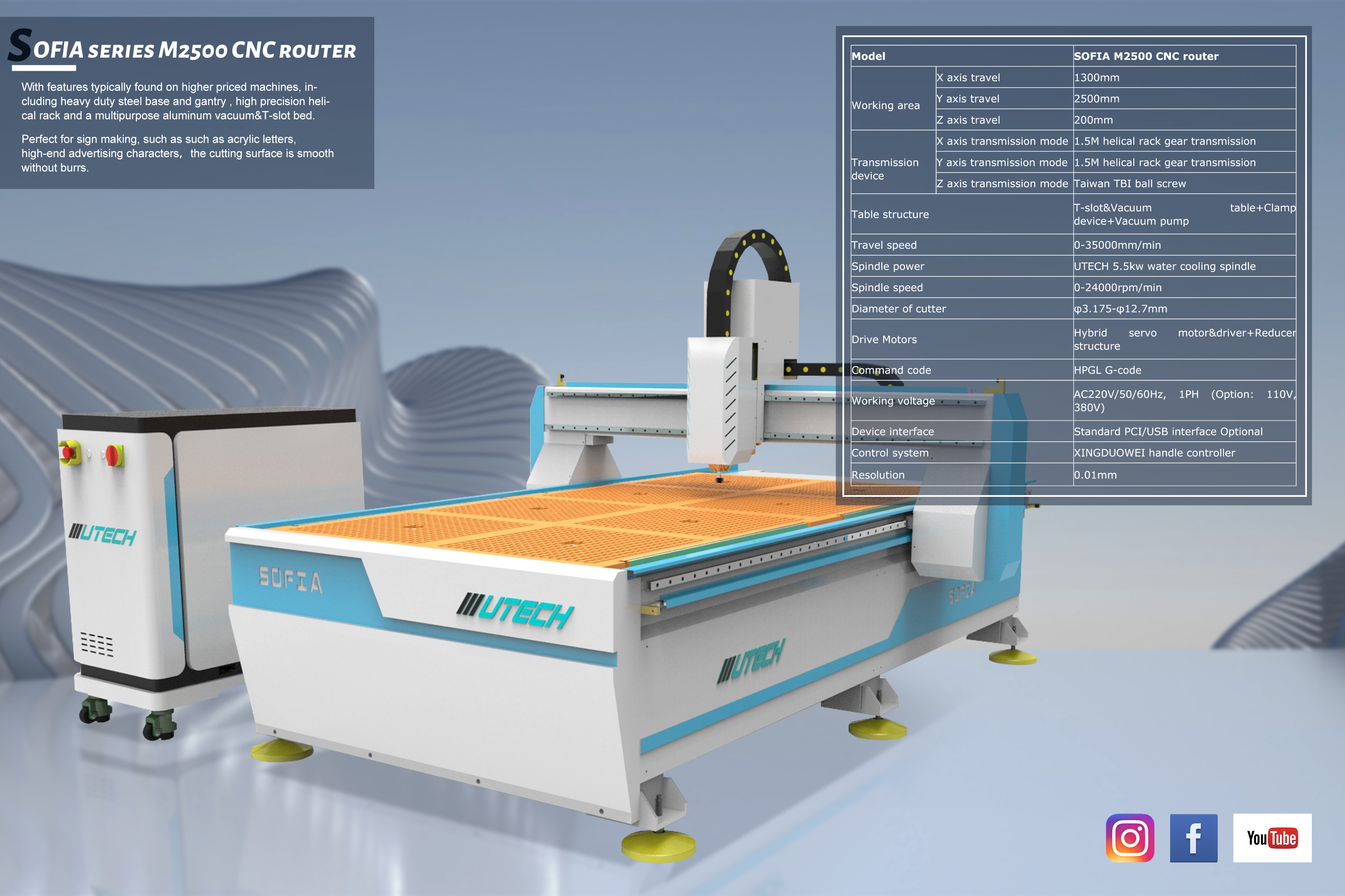 Routeur CNC M2500