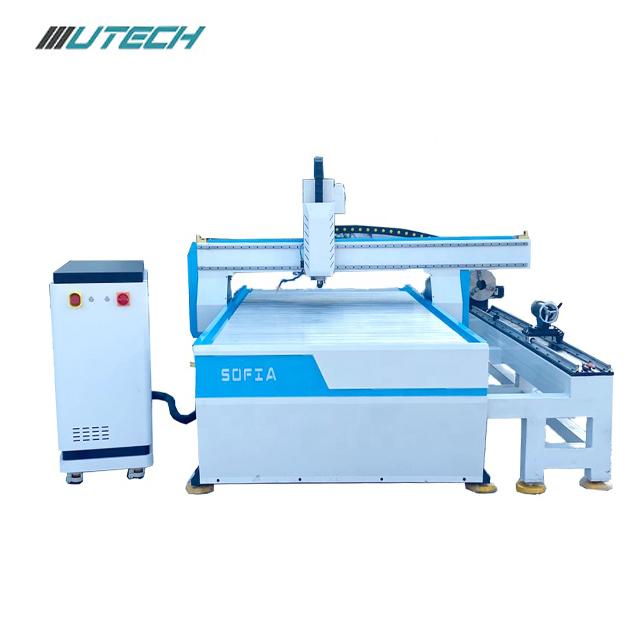 Routeur CNC ATC rotatif professionnel série Sofia 4ème axe modèle 3D