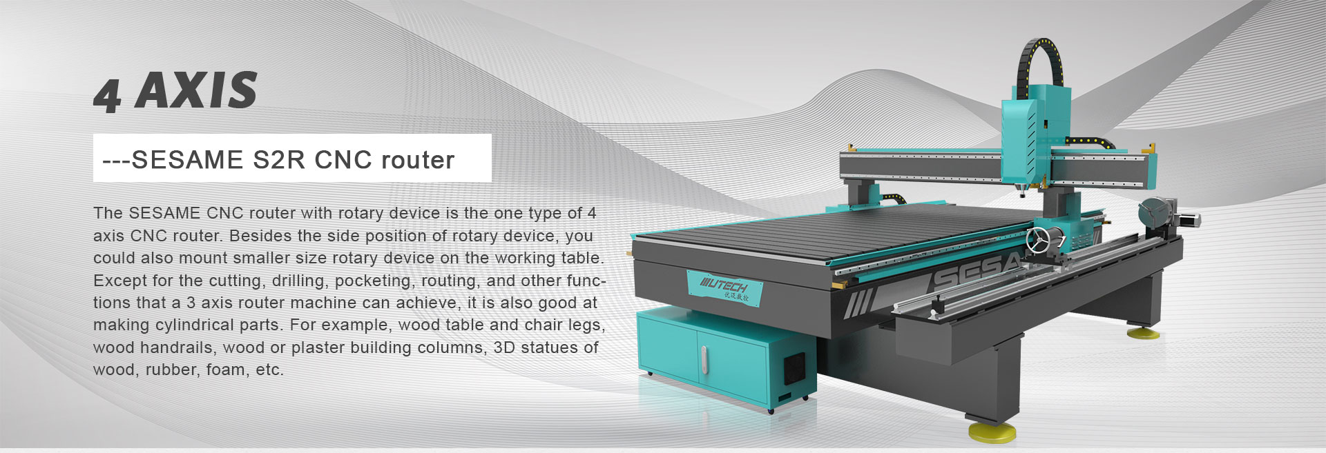 ROUTEUR CNC 4ÈME AXE