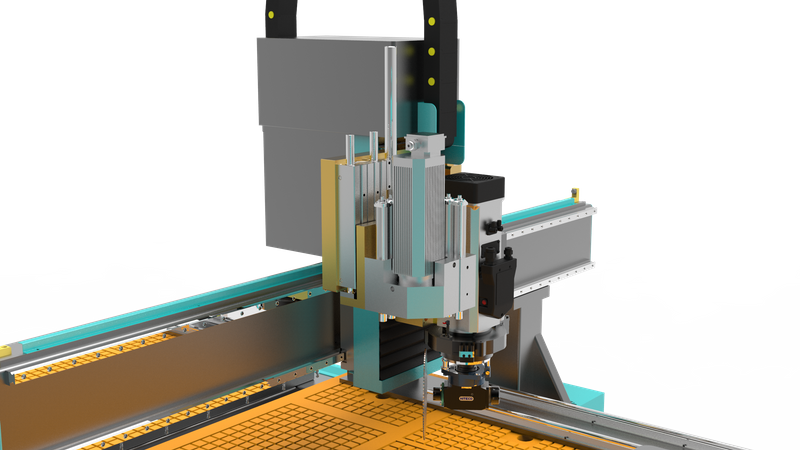 Machine CNC ATC 4 axes avec tête de perçage